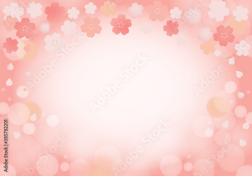 桜の背景　横向き