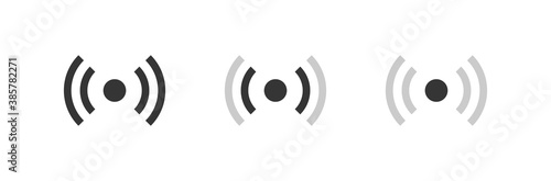 Wireless antenna communication set  icons. Wifi signal icon symbol. Vector for app and web
