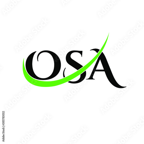 osa cteative green logo design