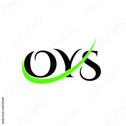 oys letter green creative logo design photo