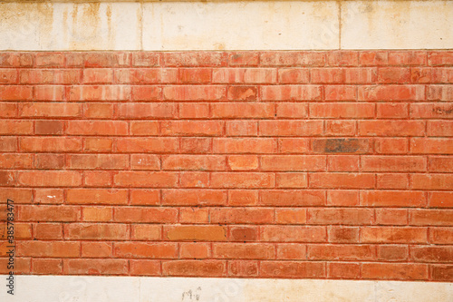 Vintage red brick wall texture.