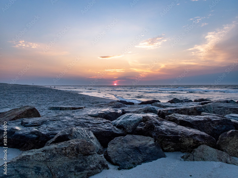 Sunrise over the ocean