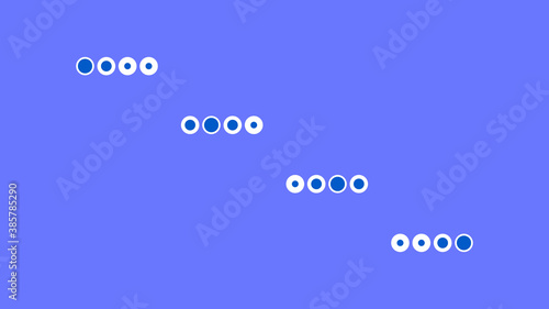 Circle loading icon with blue design