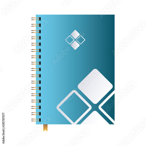 notebook with desing brand logo photo