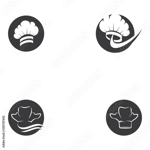 Set Chef Logo Template vector symbol