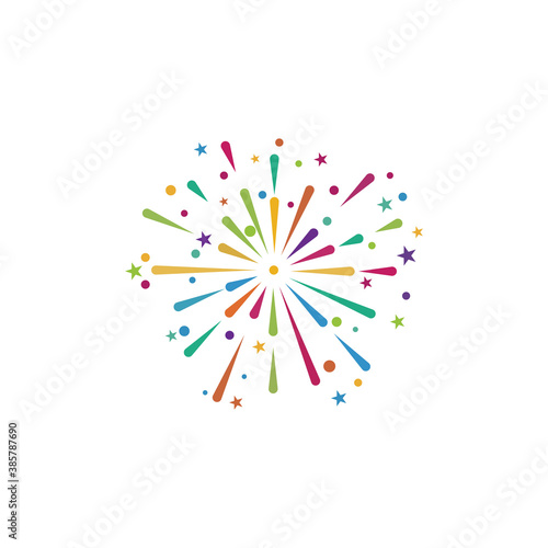 Fireworks Logo Template vector symbol