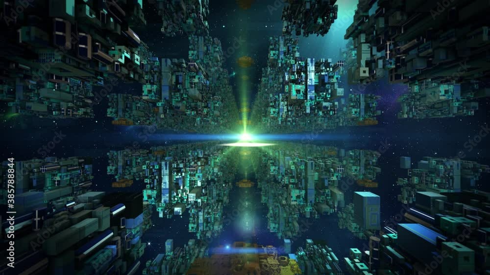 Hi Tech Futuristic Loop Background Hi Tech Futuristic Loop Background