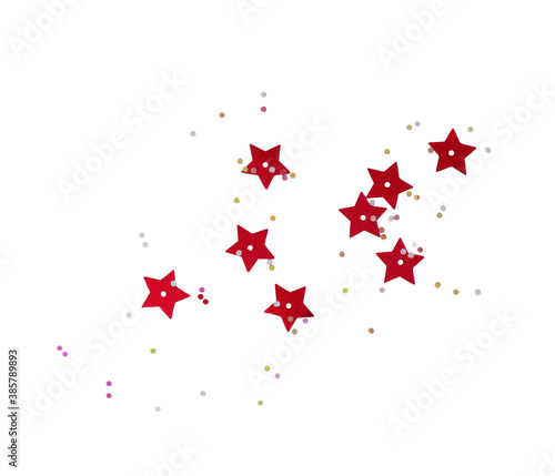 Scattered red stars and seq...