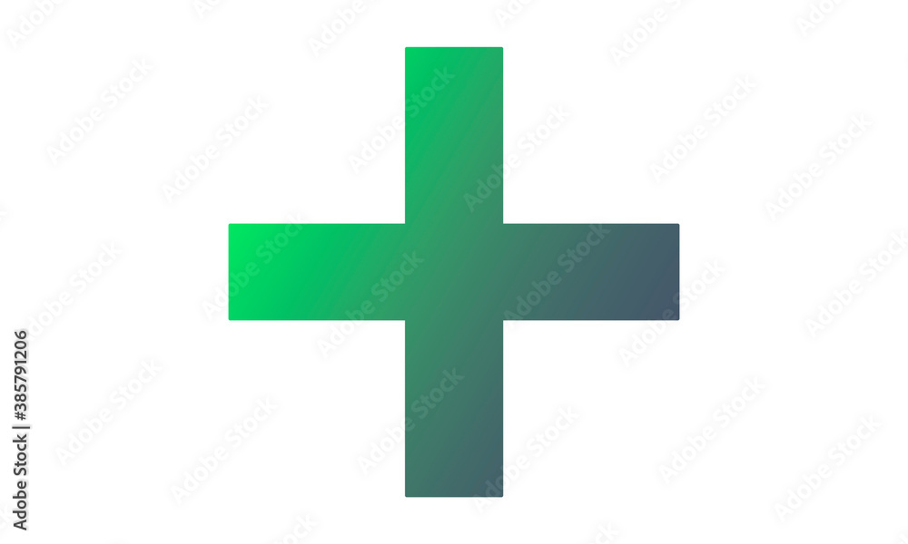  Green and blue cross