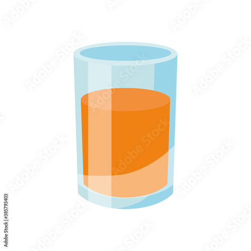 juice glass drink design, Beverage liquid and refreshment theme Vector illustration