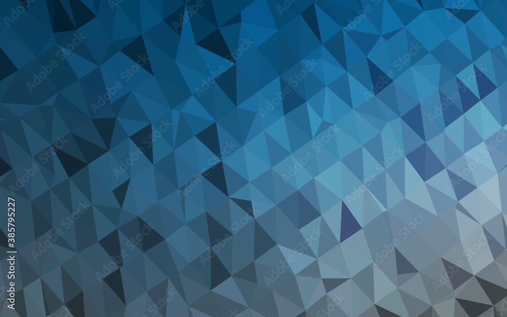 Obraz premium Dark BLUE vector low poly cover.