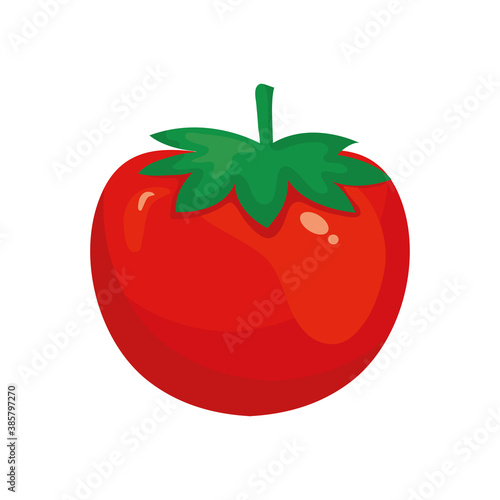 tomato vegetable icon design, organic food healthy fresh natural and market theme Vector illustration
