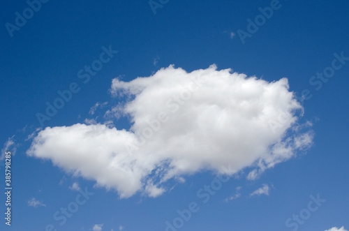 White clouds on a blue sky. Background.