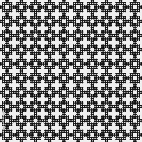 Abstract Cross Pattern Dots Logo generative computational art illustration