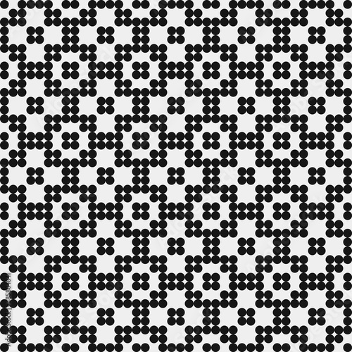 Abstract Cross Pattern Dots Logo generative computational art illustration