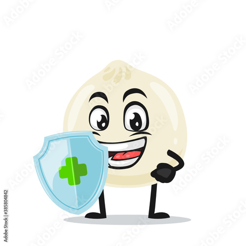 vector illustration of dimsum mascot or character