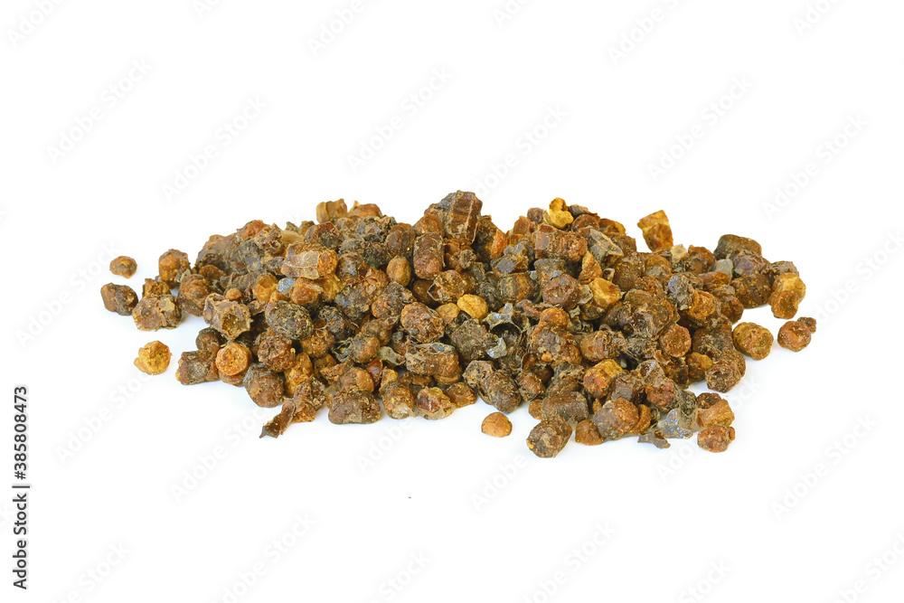 Bee pollen isolated on white Bee pollen isolated on white