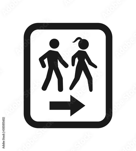 Walking man icon