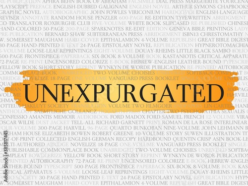 Schilderij op canvas unexpurgated