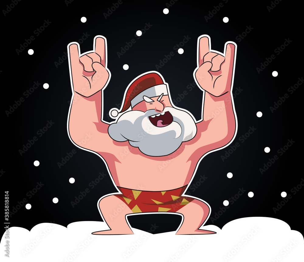  Weihnachtsmann Lustig Motiv 