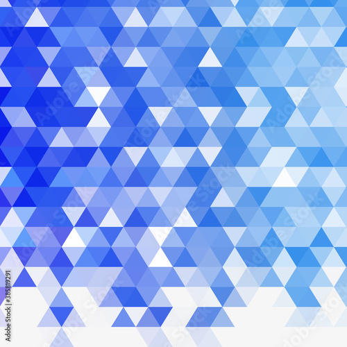 Abstract blue background with triangular pattern - eps10 vector
