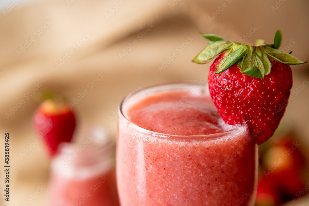 strawberry smoothie with strawberry strawberry smoothie with strawberry