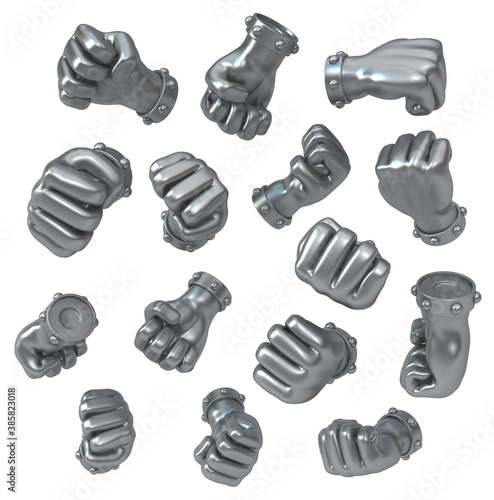 Εκτύπωση καμβά Fists Metal Selection Set