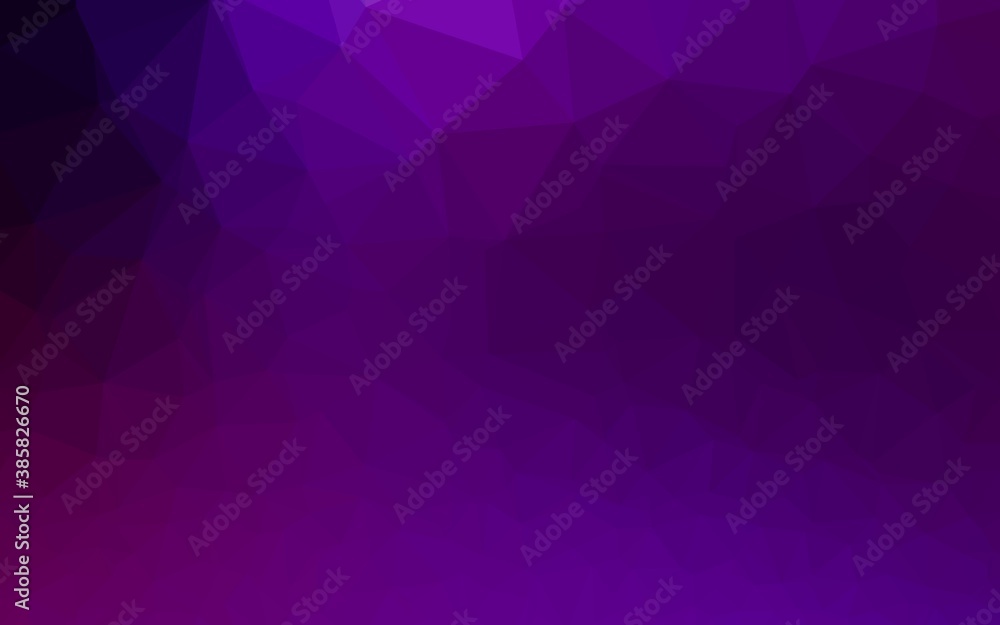 Dark Purple vector abstract mosaic pattern. Dark Purple vector abstract mosaic pattern.