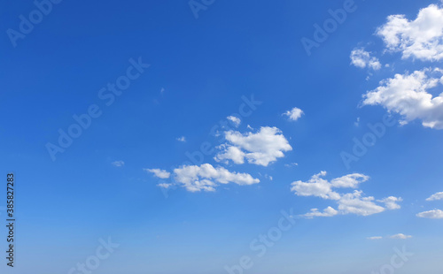 blue sky with clouds for background  full screen image
