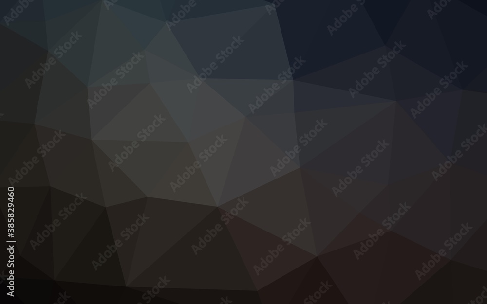 Dark Black vector polygonal background. Dark Black vector polygonal background.