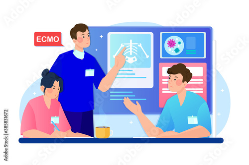 Healthcare & Medical Vector Illustration concept. Can use for web banner, infographics, hero images. Flat illustration isolated on white background.