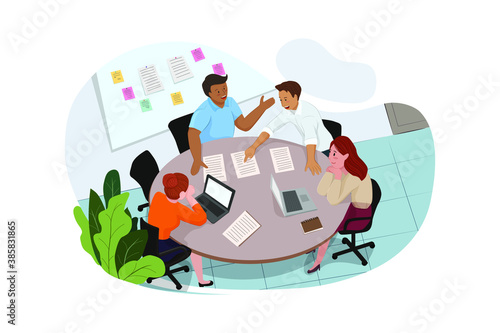 Business Vector Illustration concept. Can use for web banner, infographics, hero images. Flat illustration isolated on white background.