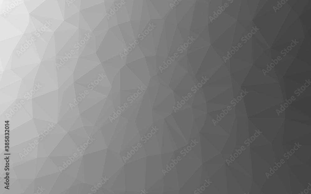 Light Silver, Gray vector polygonal pattern.