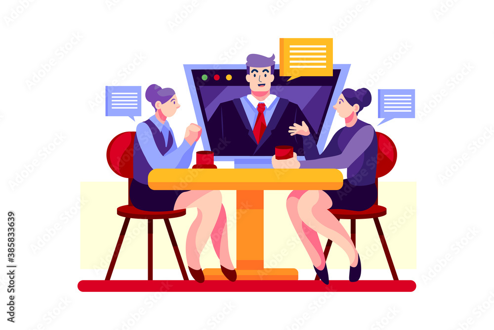 Work From Home Vector Illustration concept. Can use for web banner, infographics, hero images. Flat illustration isolated on white background. Work From Home Vector Illustration concept. Can use for web banner, infographics, hero images. Flat illustration isolated on white background.