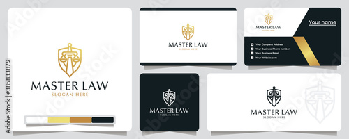 master law, shield ,safety ,logo design inspiration