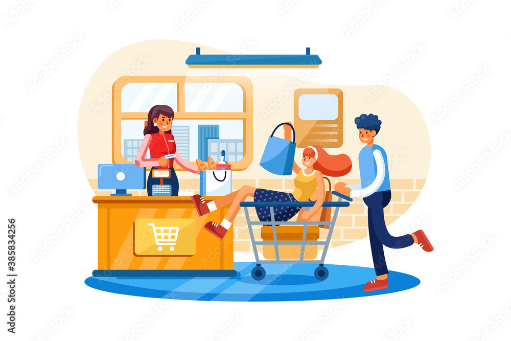 Payment System Vector Illustration concept. Can use for web banner, infographics, hero images. Flat illustration isolated on white background. Payment System Vector Illustration concept. Can use for web banner, infographics, hero images. Flat illustration isolated on white background.