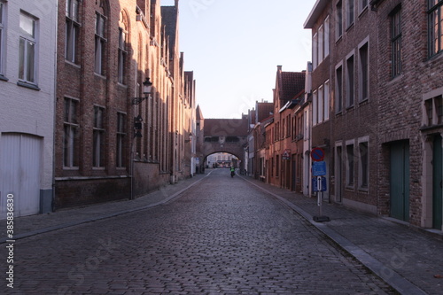 Fototapeta Naklejka Na Ścianę i Meble -  Empty street in the village