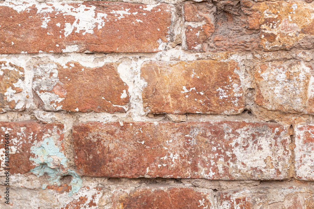 The background is made of old brick. The background is made of old brick.