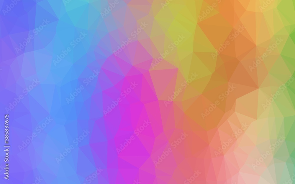 custom made wallpaper toronto digitalLight Multicolor, Rainbow vector shining triangular template.