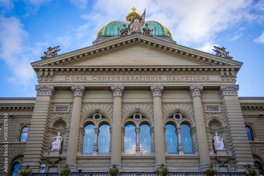 Parliament building in the city of Bern - the capital city of Switzerland - travel photography
