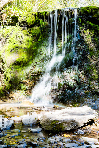 Fototapeta Naklejka Na Ścianę i Meble - waterfall in the Bieszczady Mountains
