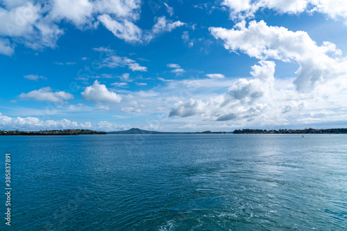 Crossing on ferry from Half Moon Bay to Waiheke Island