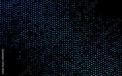 Dark Blue, Green vector backdrop with dots. © Dmitry