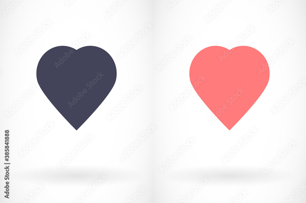 Obraz premium Heart icon vector 10 eps design. lorem ipsum Flat Design JPG