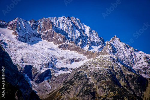 The Swiss Alps - amazing view over the mountains of Switzerland - travel photography