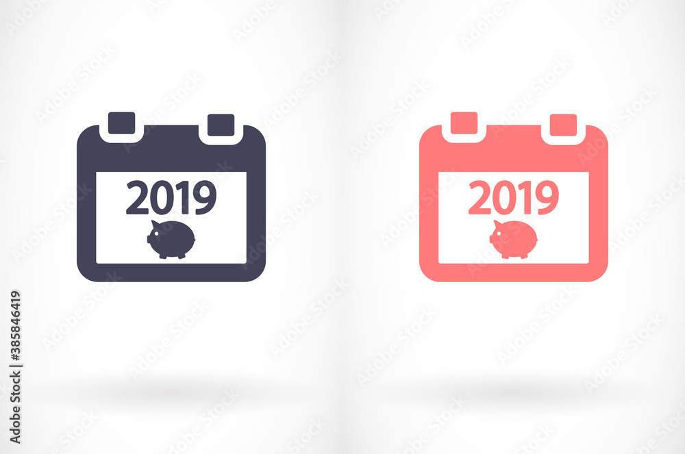 calendar 2019 Icon vector. lorem ipsum Flat Design JPG calendar 2019 Icon vector. lorem ipsum Flat Design JPG