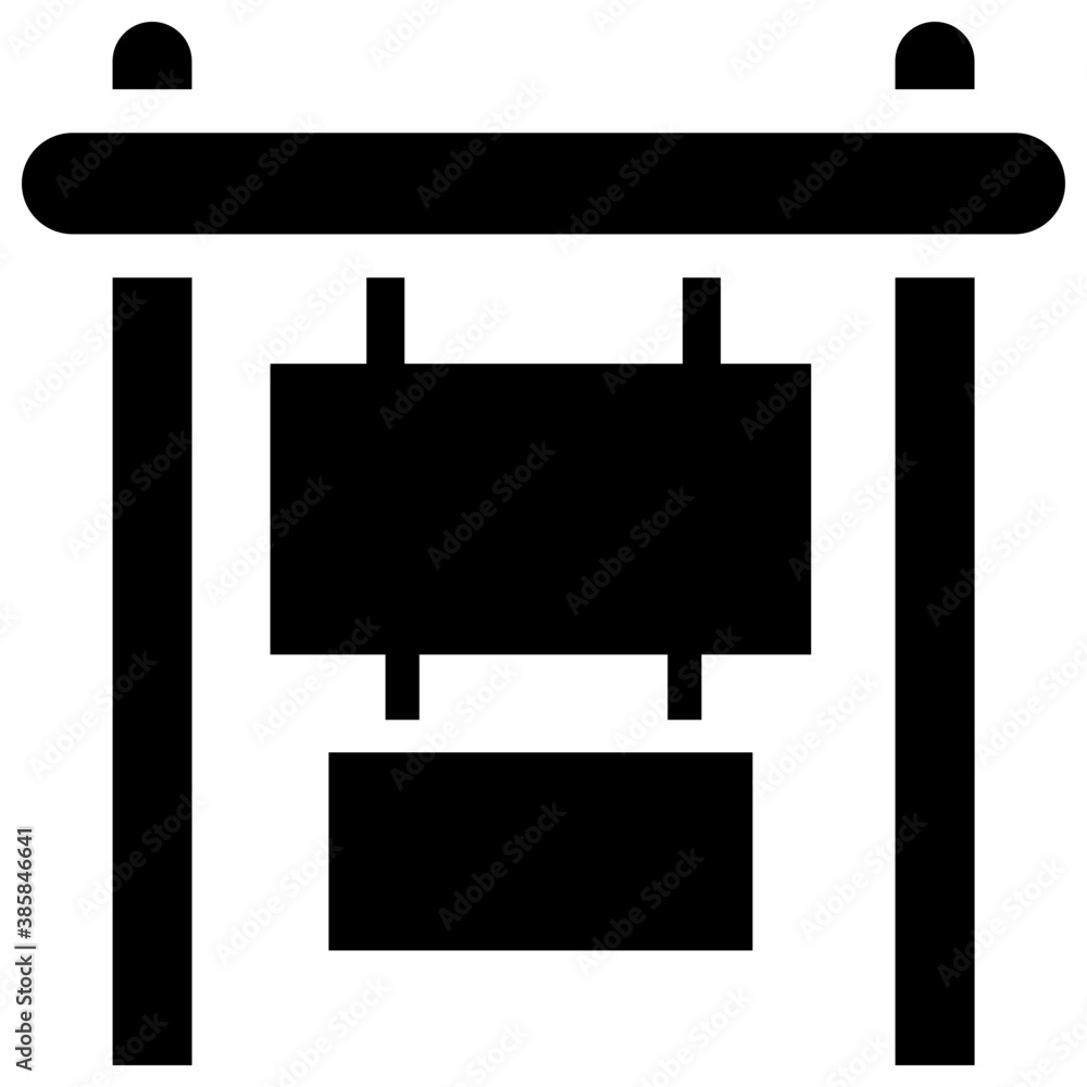 A glyph icon image denoting billboard
A glyph icon image denoting billboard