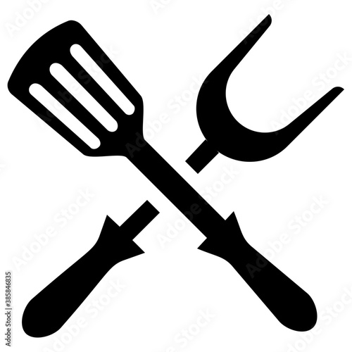 
Barbeque spatulas to cook food 
