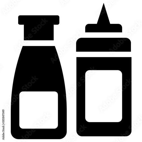
Bottle containing liquid for cooking 
