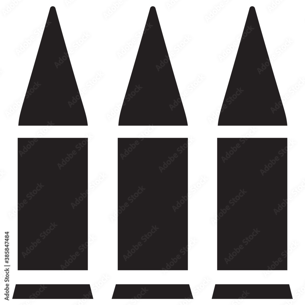 Icon of pointy things depicting bullets
Icon of pointy things depicting bullets